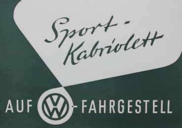 Dannenhauer & Strauss Volkswagen Sport-Kabriolett Modellprogramm 1951 Automobilprospekt (7150)